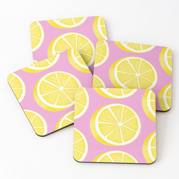 Item preview, Copy of Copy of Lemon Pattern with pink background designed and sold by muffinstandd.