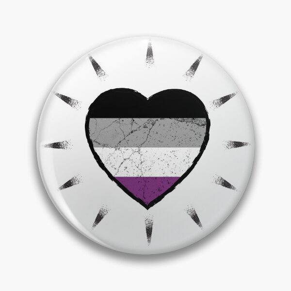 Item preview, Asexual heart beats for diversity and pride | LGBTQ designed and sold by Petra Becker.