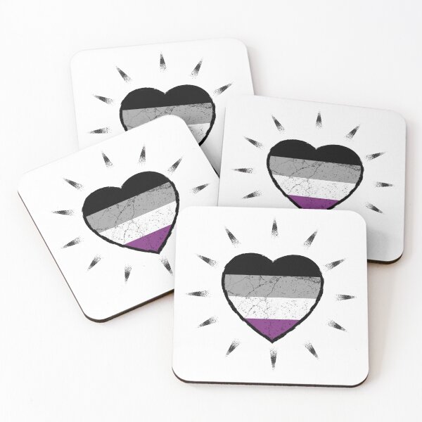Item preview, Asexual heart beats for diversity and pride | LGBTQ designed and sold by Petra Becker.