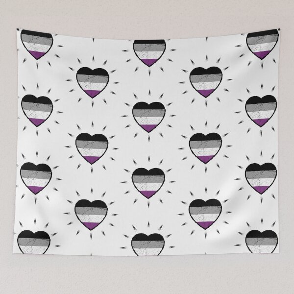 Item preview, Asexual heart beats for diversity and pride | LGBTQ designed and sold by Petra Becker.