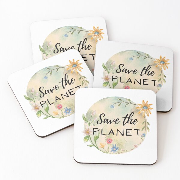 Item preview,  Save the planet flowers theme designed and sold by Shir-designs.