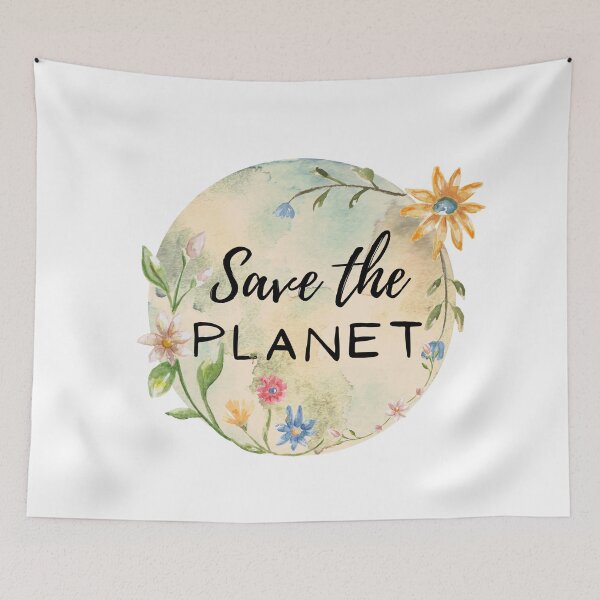 Item preview,  Save the planet flowers theme designed and sold by Shir-designs.