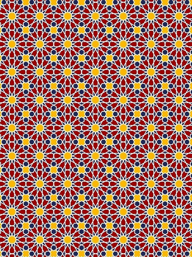 Thumbnail 3 of 3, Scarf, Geometric Islamic Pattern designed and sold by NeteDesign.