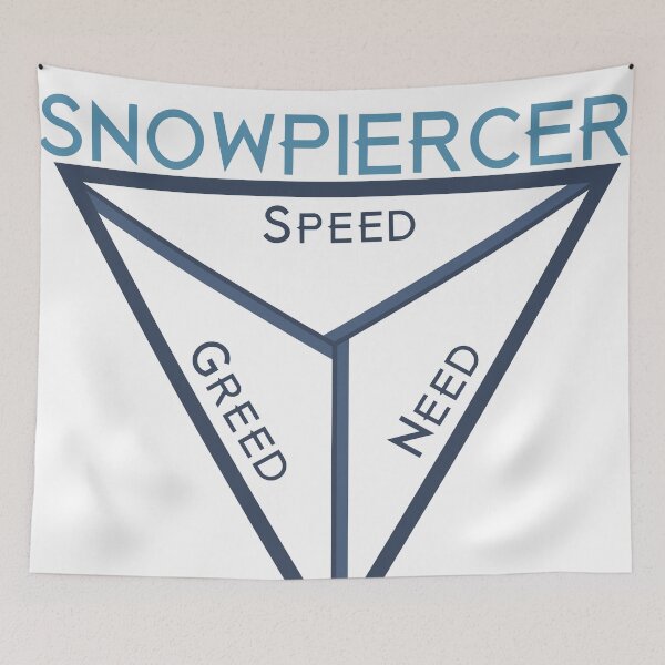 Item preview, Snowpiercer - Balance of need, speed, and greed designed and sold by Qtcrowley.