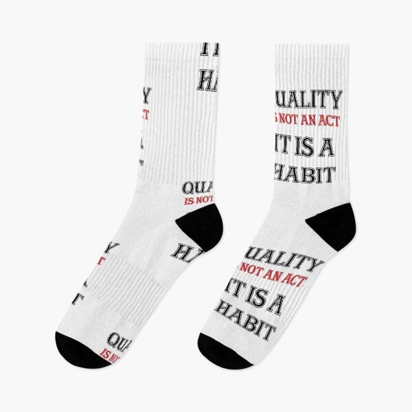 Item preview, Quality is not an act it is a habit designed and sold by Mugiwara107.