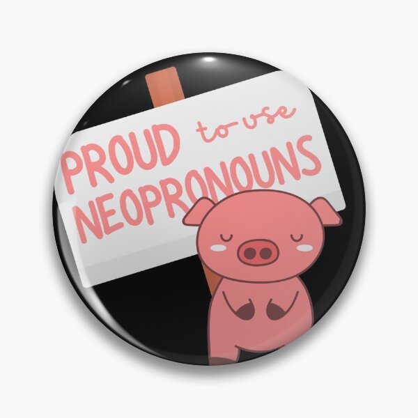 Artikelvorschau, "Stolz auf die Verwendung von Neopronomen" niedliche Tierpackung entworfen und verkauft von campfiredesigns.