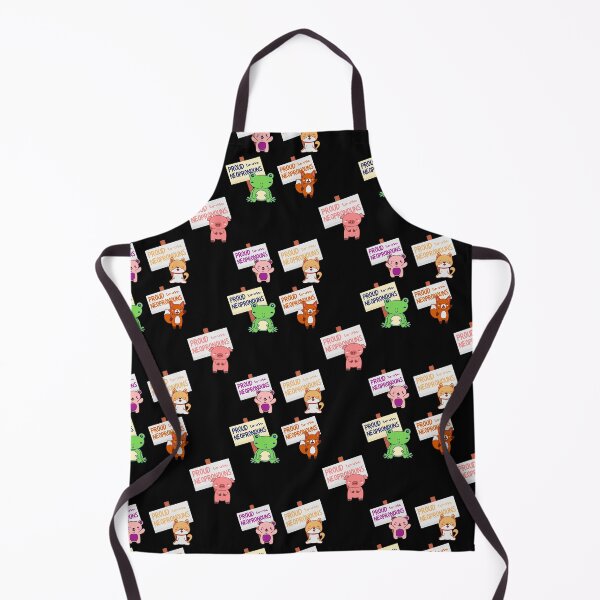 Item preview, "Proud to use neopronouns" cute animal pack designed and sold by campfiredesigns.