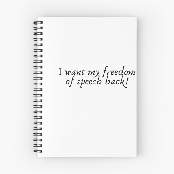 Aperçu de l'œuvre Je veux retrouver ma liberté d'expression! créée et vendue par LivEasy.