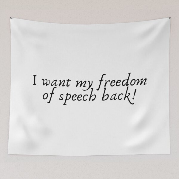 Item preview, ¡Quiero mi libertad de expresión de vuelta! designed and sold by LivEasy.