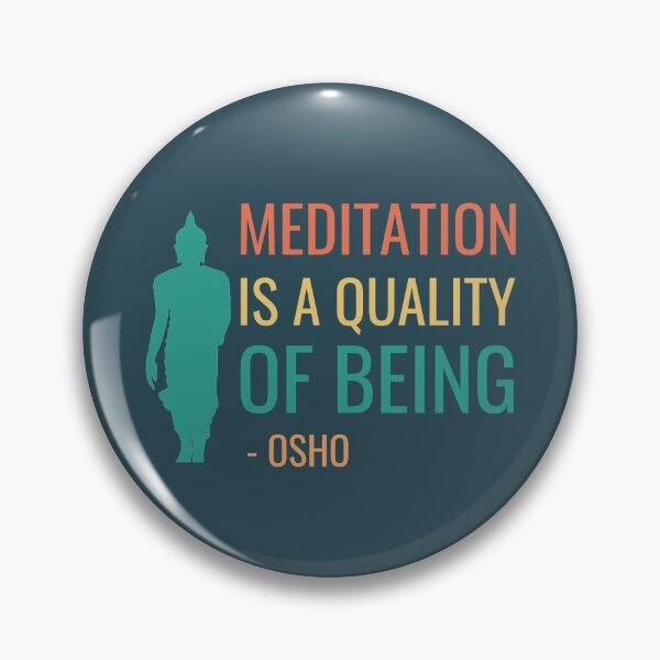 Item preview, Buddha Art with Osho Quote designed and sold by RetComly.