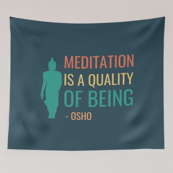 Item preview, Buddha Art with Osho Quote designed and sold by RetComly.
