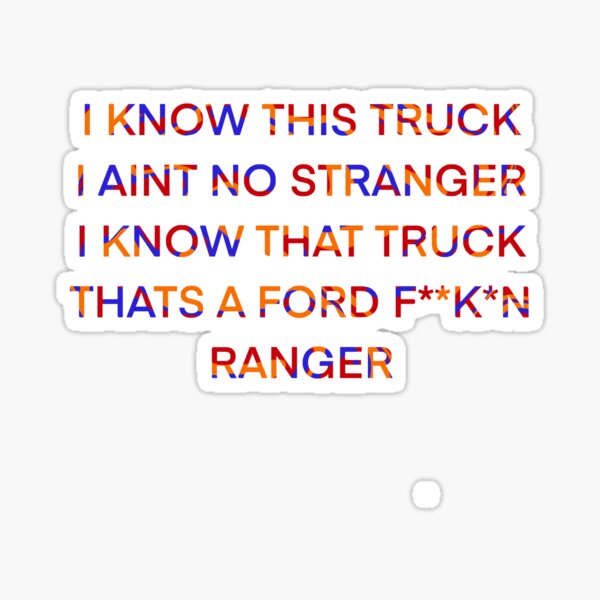 Ford Ranger Sticker for Sale by Lena Gripp