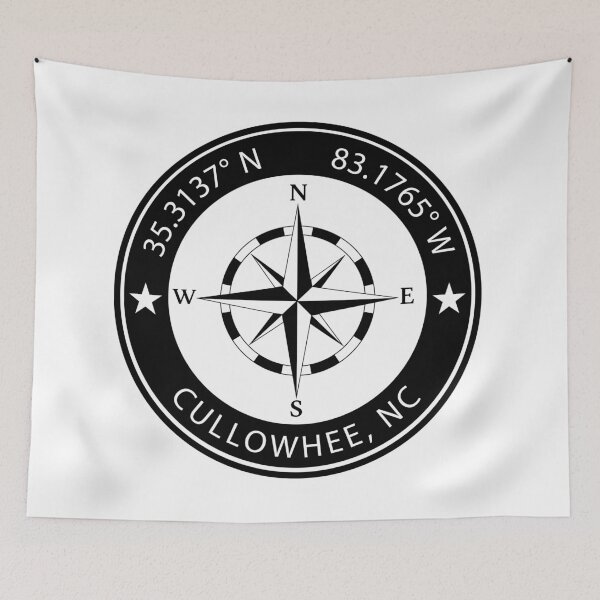 Item preview, Cullowhee, North Carolina Geographical Coordinates designed and sold by TeeOhGraphics.