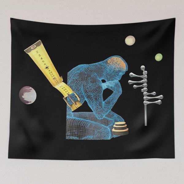 Item preview, The thinker collage designed and sold by MarisePix.