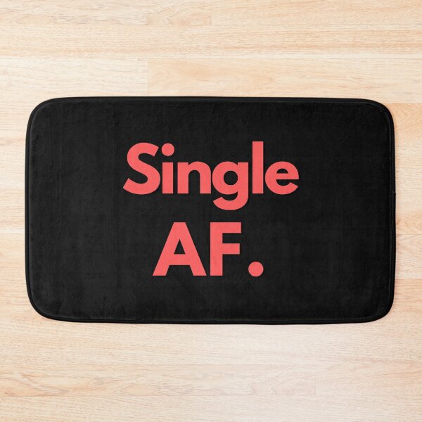 Item preview, Single AF Coral Red Text Sarcastic Valentine's Day Design For Single Person designed and sold by LGbubble.
