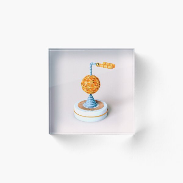 Item preview, Composición abstracta azul y naranja designed and sold by GiadaCanu.