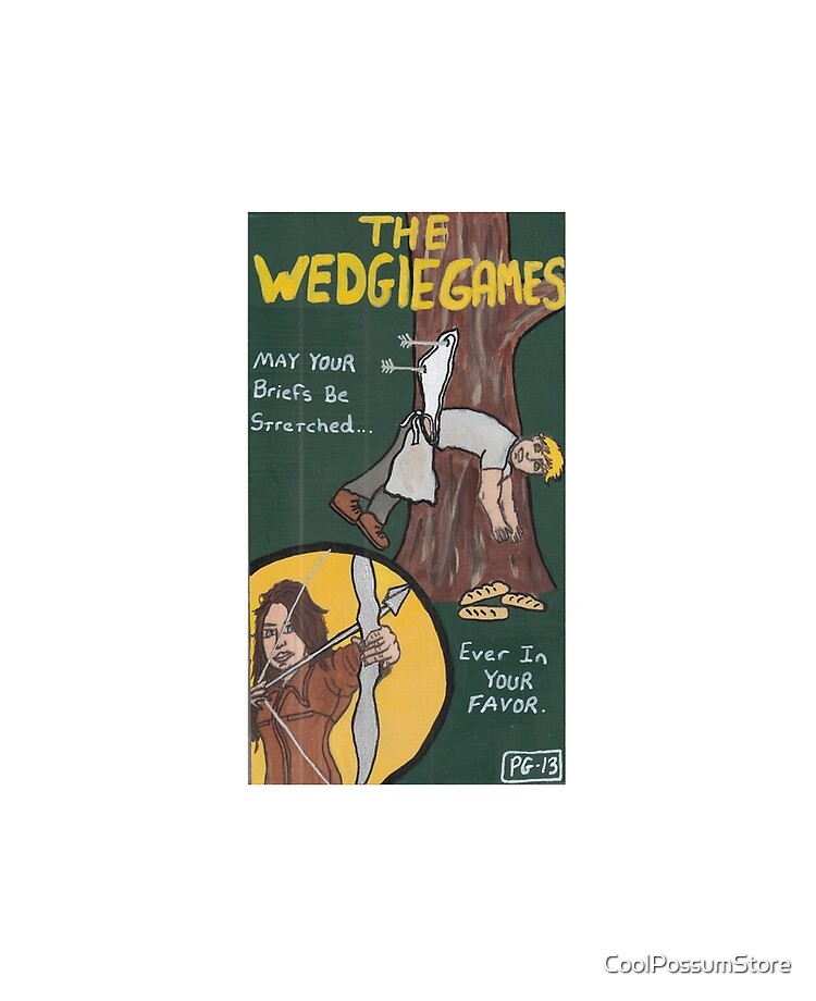 Wedgie Games Tighty Whities Original Hand Painted Design Art