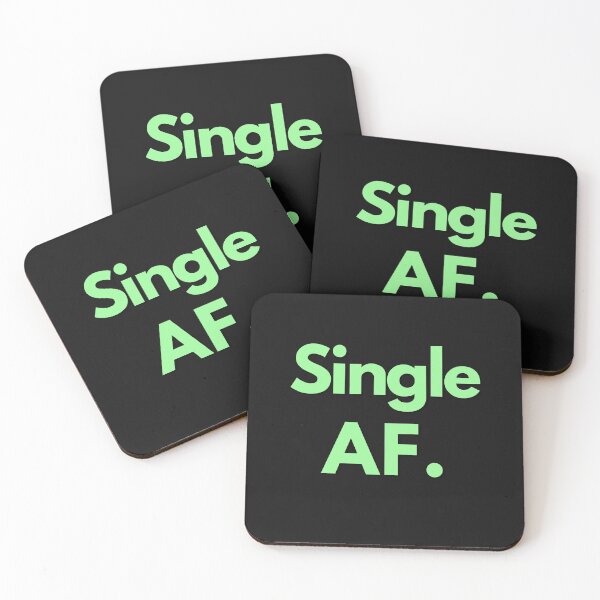 Item preview, Single AF Mint Text Sarcastic Valentine's Day Design For Single Person designed and sold by LGbubble.