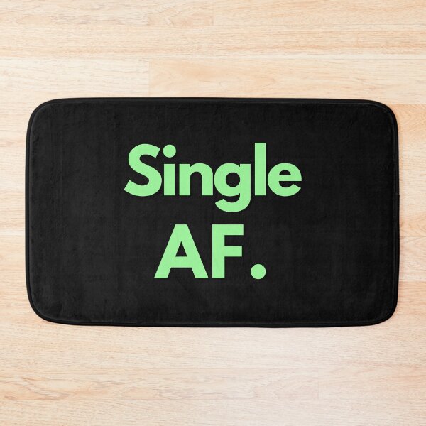 Item preview, Single AF Mint Text Sarcastic Valentine's Day Design For Single Person designed and sold by LGbubble.
