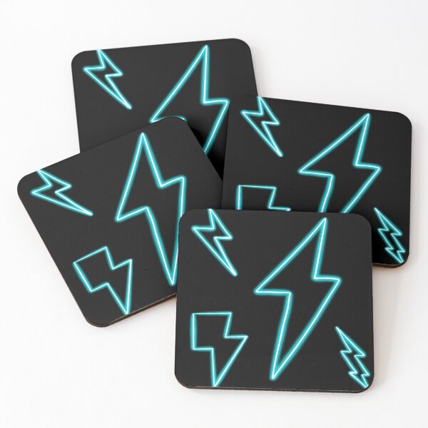 Item preview, blue neon lightning bolt pack preppy designed and sold by mariahmoniquedesign.