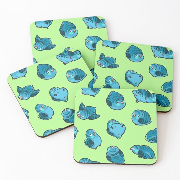 Item preview, Linnie Doots -  Cobalt on Green designed and sold by Alstro-Arts.