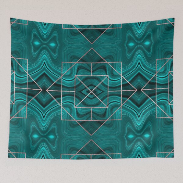 Item preview, Elegant Teal Green And Rosegold Marble Design designed and sold by artsandsoul.