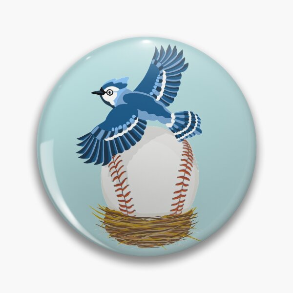 Item preview, Play Ball! Blue Jay Baseball Egg in Nest designed and sold by Lisa Rotenberg.