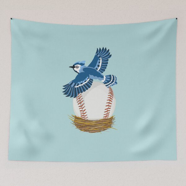 Item preview, Play Ball! Blue Jay Baseball Egg in Nest designed and sold by Lisa Rotenberg.