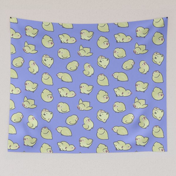 Item preview, Linnie Doots -  Creamino on Blue designed and sold by Alstro-Arts.