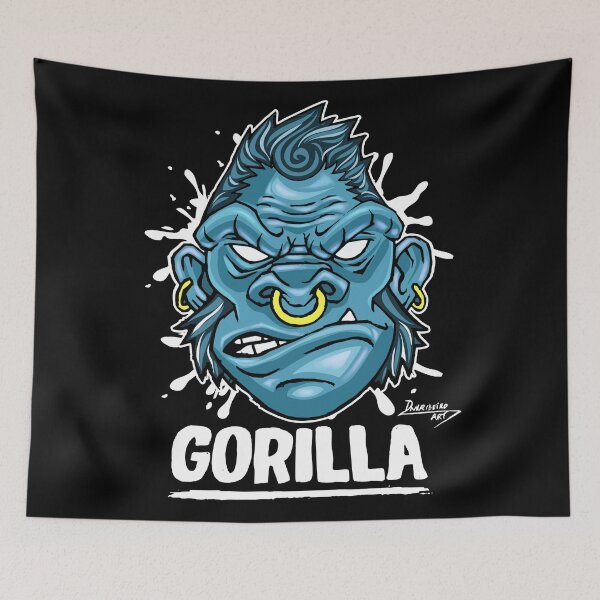 Item preview, Angry Gorilla Face Artwork designed and sold by Dmetalx Art Apparel.