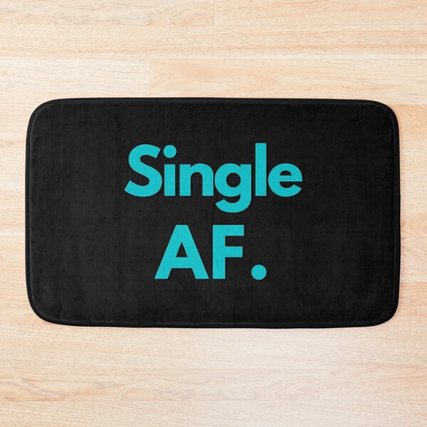 Item preview, Single AF Blue Text Sarcastic Crude Humor Valentine's Day Design For Single Person designed and sold by LGbubble.