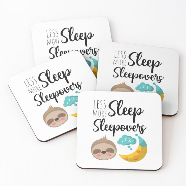 Item preview, Less Sleep More Sleepovers designed and sold by PinkPandaPress.