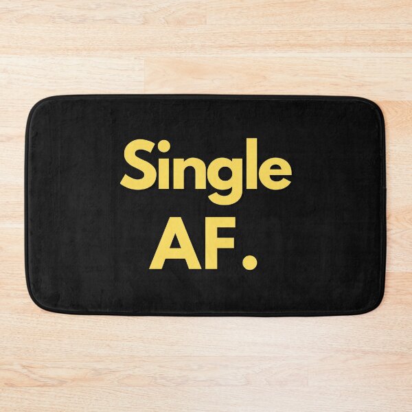 Item preview, Single AF Yellow Text Sarcastic Crude Humor Valentine's Day Design For Single Person designed and sold by LGbubble.