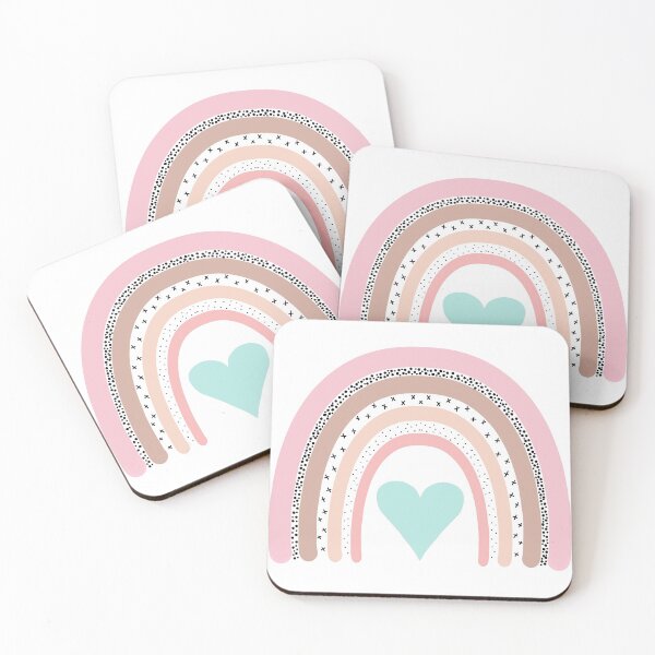 Item preview, pink boho rainbow designed and sold by Nicz Design Studio.