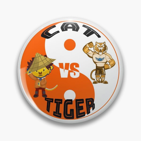 Item preview, Cat vs Tiger - A Yin Yang Duel of Cat Family designed and sold by my-green-gecko.