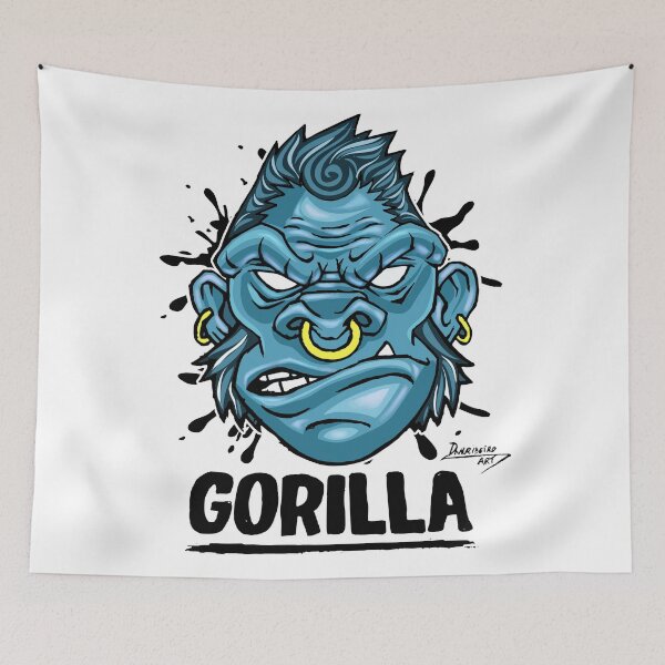 Item preview, Angry Gorilla Face Artwork designed and sold by Dmetalx Art Apparel.