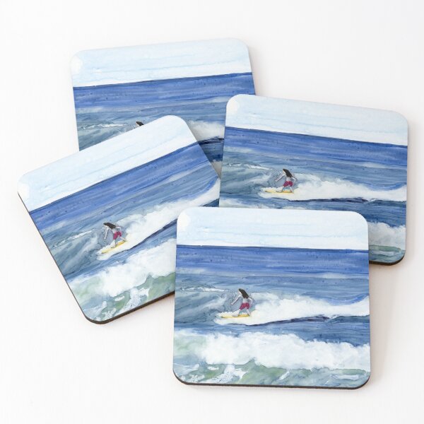 Item preview, Female Surfer on Yupo Paper designed and sold by Sandra Connelly.