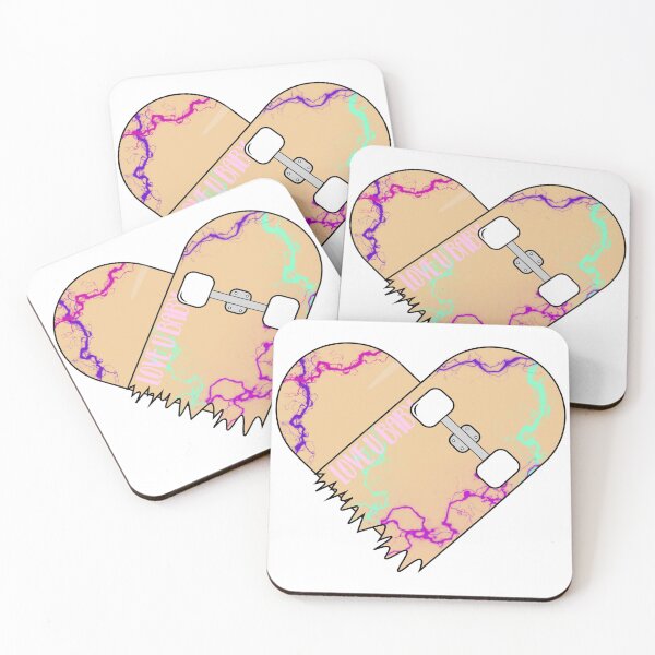 Item preview, Skateboard Heart designed and sold by Mooostickers.