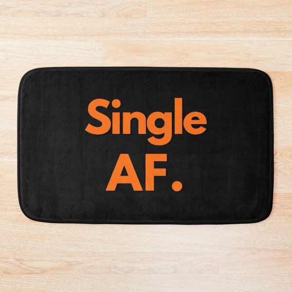 Item preview, Single AF Orange Text Sarcastic Crude Humor Valentine's Day Design For Single Person designed and sold by LGbubble.