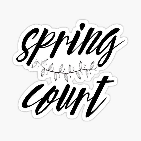 Aperçu de l'œuvre Spring Court - ACOTAR créée et vendue par AsteriaBooks.
