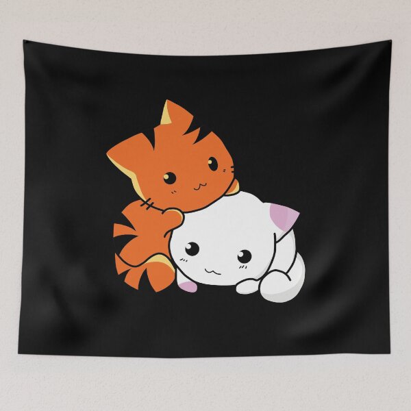 Item preview, Cute Cat vs Tiger Kawaii designed and sold by Altohombre.