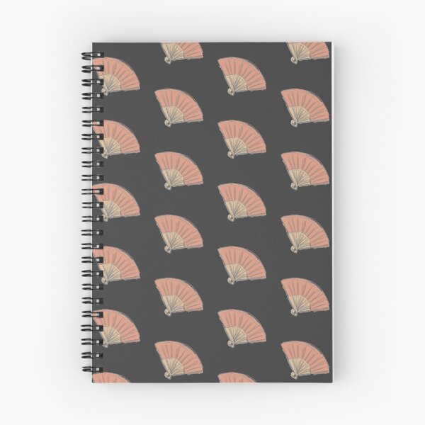 Item preview, Cute Red Fan Print Notebook designed and sold by notanaveragebea.