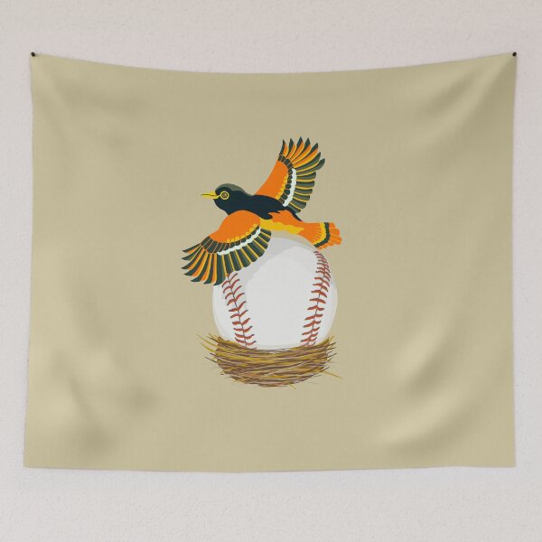 Item preview, Play Ball! Oriole Baseball Egg in Nest designed and sold by Lisa Rotenberg.