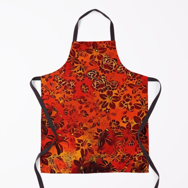 Item preview, Red and Orange Flower Pattern designed and sold by ClassicalAnime.