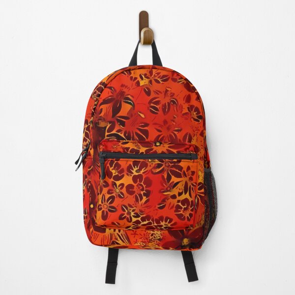 Item preview, Red and Orange Flower Pattern designed and sold by ClassicalAnime.