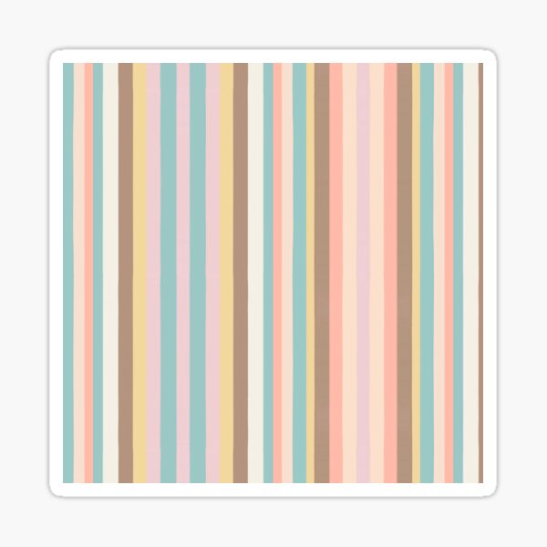 Pale Stripes Sticker