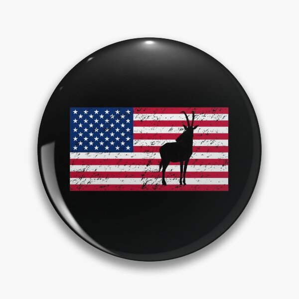 Item preview, Antelope Patriotic American Flag designed and sold by Salvadax.