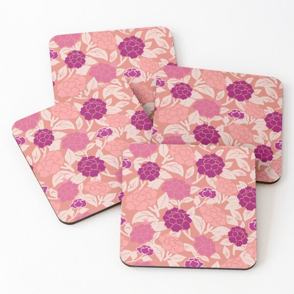 Item preview, Pink and purple peonies designed and sold by Soramame.
