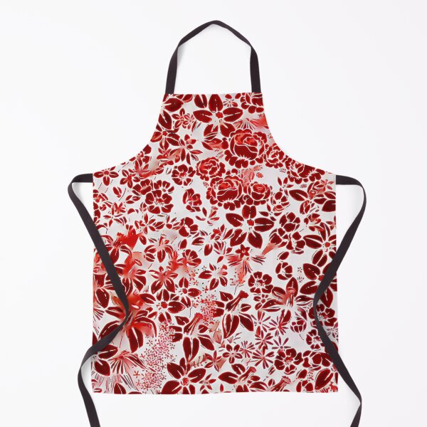 Item preview, Red Flower Pattern designed and sold by ClassicalAnime.