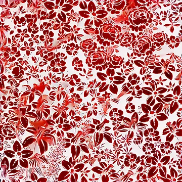 Artwork thumbnail, Red Flower Pattern by ClassicalAnime